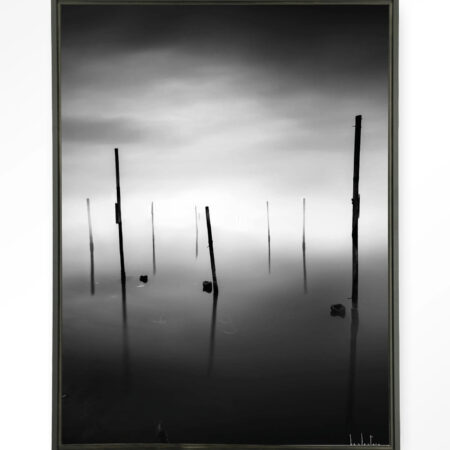 Urban Cotton Wandkleed 'Fall In' 80 x 110cm in Floating Frame - black | Urban Cotton