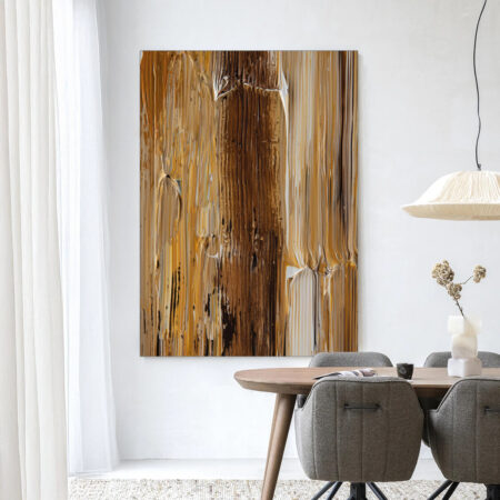 Urban Cotton Wandkleed 'Fluid' 110 x 145cm in Frame - black | Urban Cotton