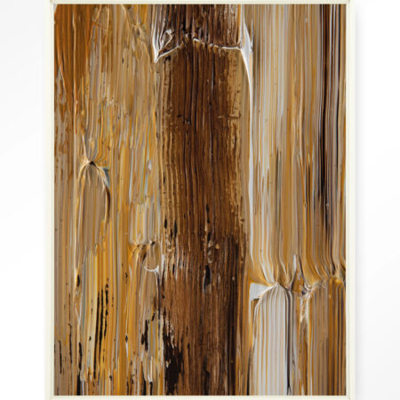 Urban Cotton Wandkleed 'Fluid' 145 x 190cm in Floating Frame - off white | Urban Cotton