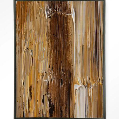 Urban Cotton Wandkleed 'Fluid' 80 x 110cm in Floating Frame - black | Urban Cotton