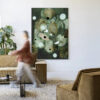 Urban Cotton Wandkleed 'Forest Flower' 110 x 145cm in Frame - black | Urban Cotton