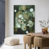 Urban Cotton Wandkleed 'Forest Flower' 80 x 110cm in Frame - black | Urban Cotton