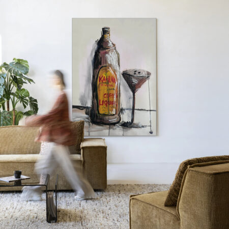 Urban Cotton Wandkleed 'Friday Night' 110 x 145cm in Frame - black | Urban Cotton