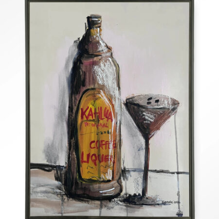 Urban Cotton Wandkleed 'Friday Night' 145 x 190cm in Floating Frame - black | Urban Cotton