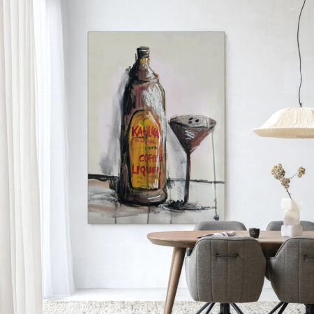 Urban Cotton Wandkleed 'Friday Night' 145 x 190cm in Frame - black | Urban Cotton