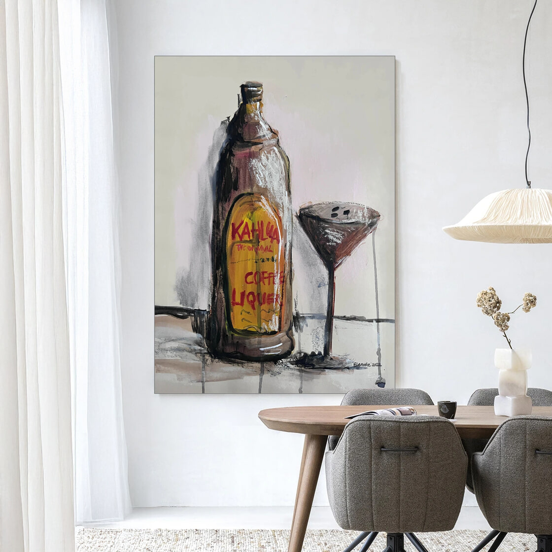 Urban Cotton Wandkleed 'Friday Night' 145 x 190cm in Frame - black | Urban Cotton
