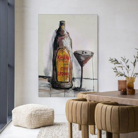 Urban Cotton Wandkleed 'Friday Night' 80 x 110cm in Frame - black | Urban Cotton