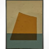 Urban Cotton Wandkleed 'Geen Beige' 145 x 190cm in Floating Frame - black | Urban Cotton