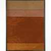 Urban Cotton Wandkleed 'Geen Bruin Roze Achtig' 145 x 190cm in Floating Frame - black | Urban Cotton