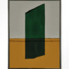 Urban Cotton Wandkleed 'Geen Mosgroen' 80 x 110cm in Floating Frame - black | Urban Cotton