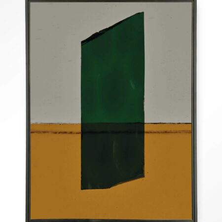 Urban Cotton Wandkleed 'Geen Mosgroen' 80 x 110cm in Floating Frame - black | Urban Cotton