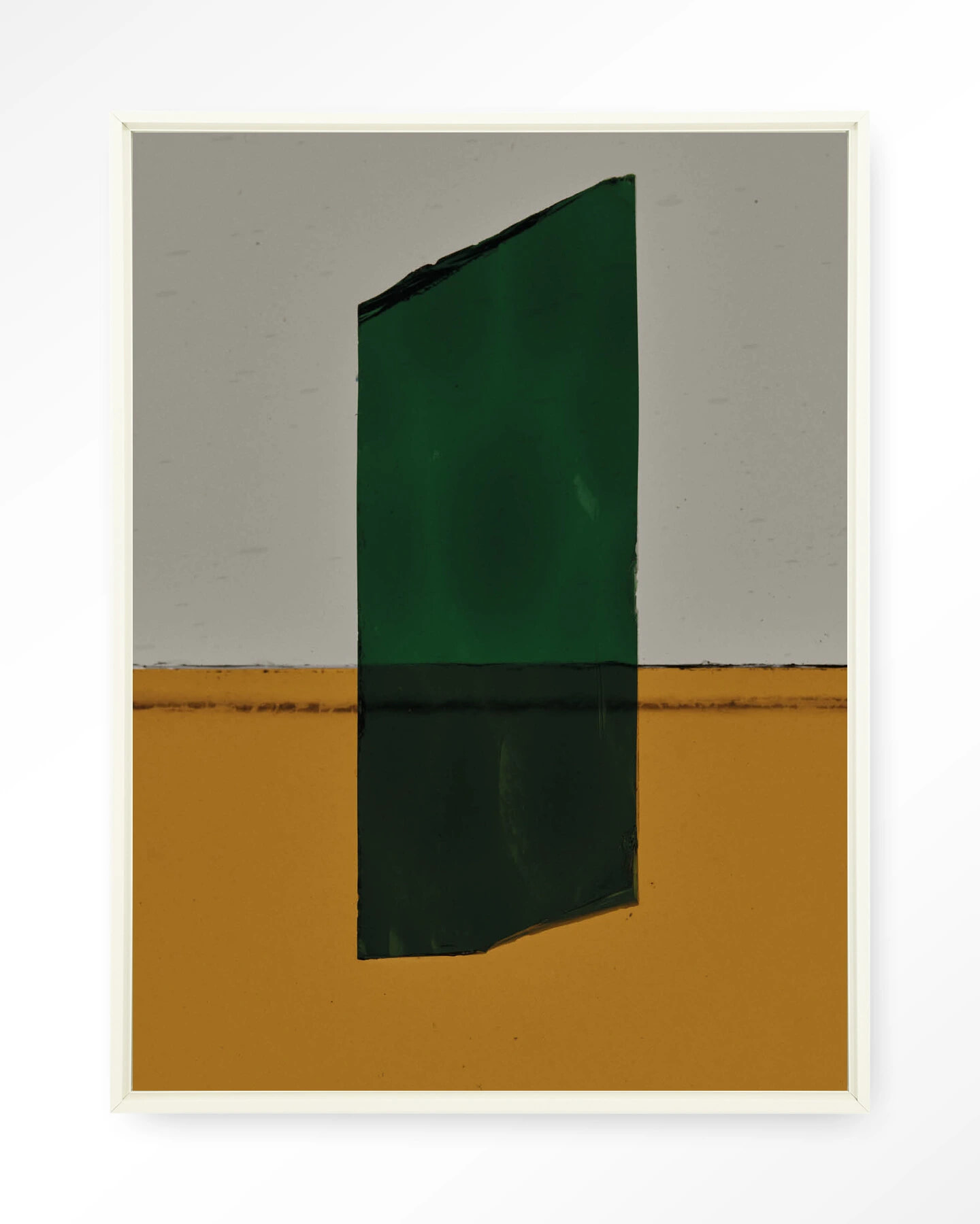 Urban Cotton Wandkleed 'Geen Mosgroen' 80 x 110cm in Floating Frame - off white | Urban Cotton