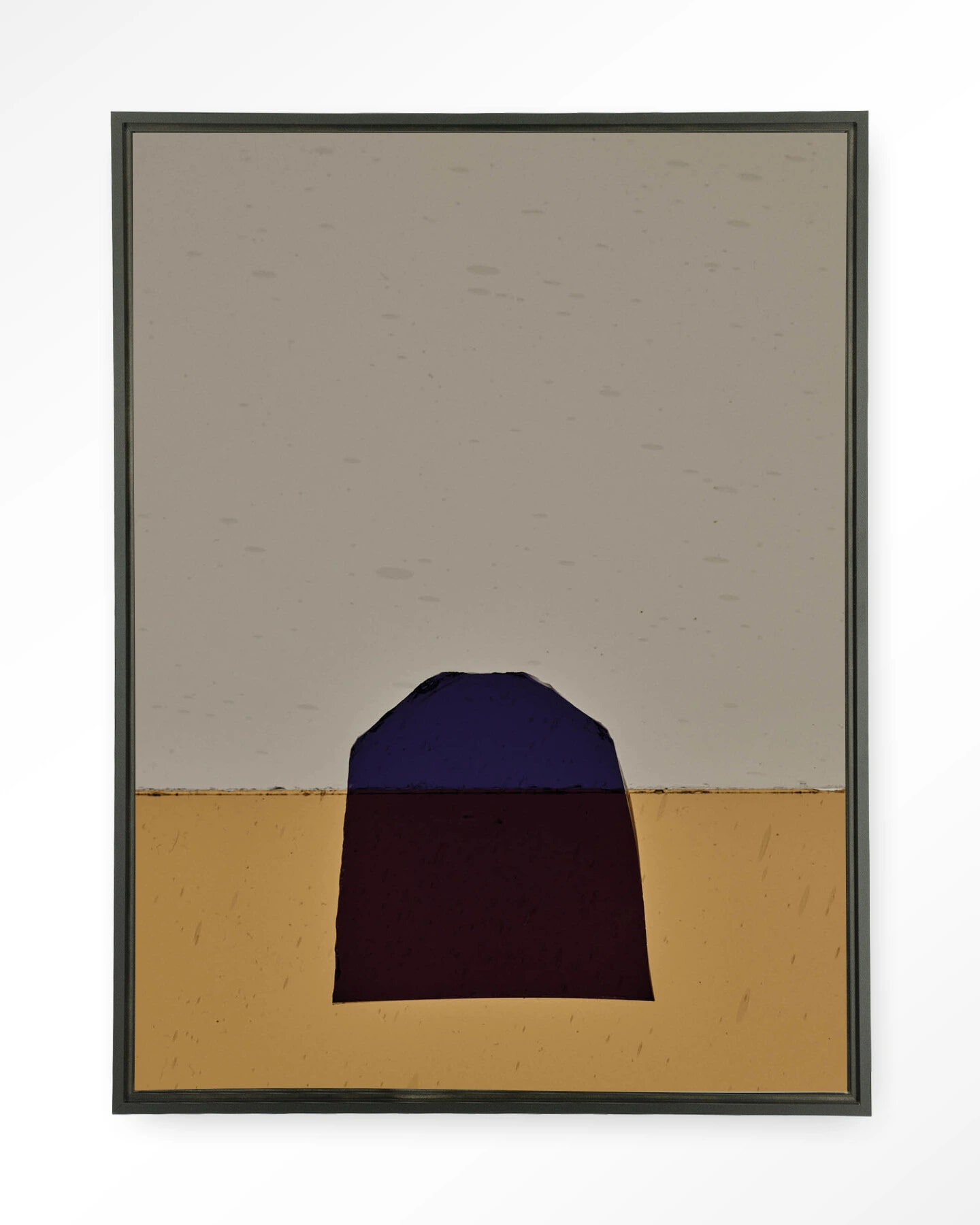 Urban Cotton Wandkleed 'Geen Paars' 110 x 145cm in Floating Frame - black | Urban Cotton