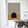 Urban Cotton Wandkleed 'Geen Paars' 110 x 145cm in Frame - black | Urban Cotton