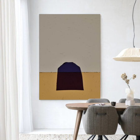 Urban Cotton Wandkleed 'Geen Paars' 80 x 110cm in Frame - black | Urban Cotton