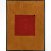 Urban Cotton Wandkleed 'Geen Rood' 110 x 145cm in Floating Frame - black | Urban Cotton