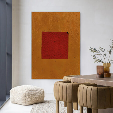 Urban Cotton Wandkleed 'Geen Rood' 110 x 145cm in Frame - black | Urban Cotton