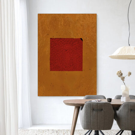 Urban Cotton Wandkleed 'Geen Rood' 145 x 190cm in Frame - black | Urban Cotton