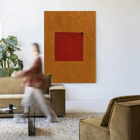 Urban Cotton Wandkleed 'Geen Rood' 80 x 110cm in Frame - black | Urban Cotton