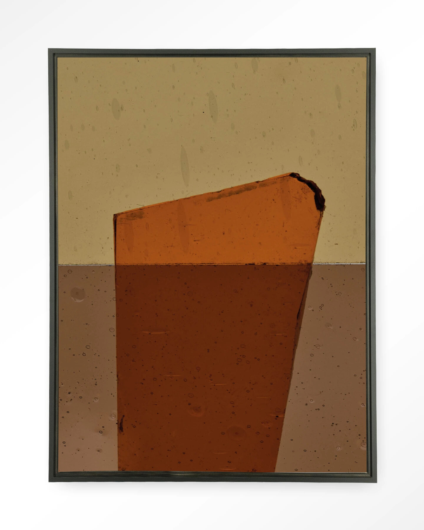 Urban Cotton Wandkleed 'Geen Soort Van Oranje' 110 x 145cm in Floating Frame - black | Urban Cotton