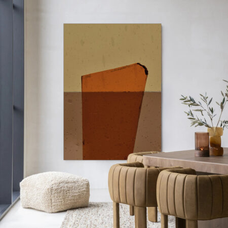 Urban Cotton Wandkleed 'Geen Soort Van Oranje' 145 x 190cm in Frame - black | Urban Cotton