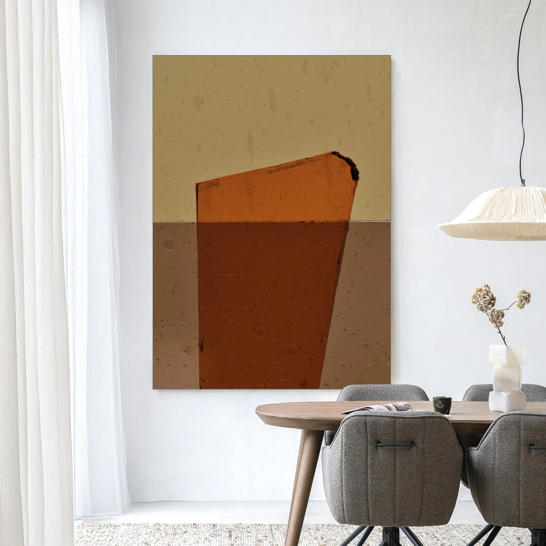 Urban Cotton Wandkleed 'Geen Soort Van Oranje' 80 x 110cm in Frame - black | Urban Cotton