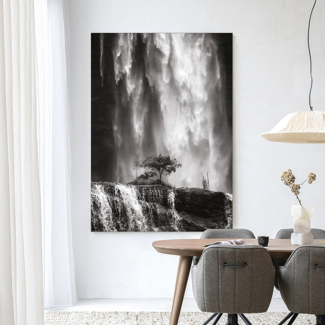 Urban Cotton Wandkleed 'Germinate' 110 x 145cm in Frame - black | Urban Cotton