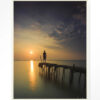 Urban Cotton Wandkleed 'Good Morning Cirebon' 110 x 145cm in Floating Frame - off white | Urban Cotton