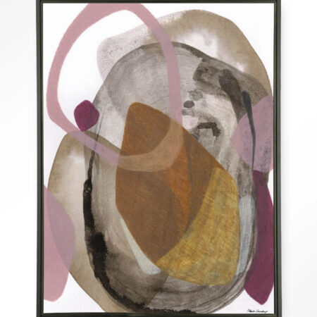 Urban Cotton Wandkleed 'Gravity' 110 x 145cm in Floating Frame - black | Urban Cotton