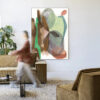 Urban Cotton Wandkleed 'Grounding' 110 x 145cm in Frame - black | Urban Cotton