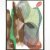 Urban Cotton Wandkleed 'Grounding' 80 x 110cm in Floating Frame - black | Urban Cotton
