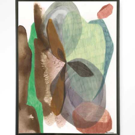 Urban Cotton Wandkleed 'Grounding' 80 x 110cm in Floating Frame - black | Urban Cotton