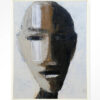 Urban Cotton Wandkleed 'Head 2' 110 x 145cm in Floating Frame - off white | Urban Cotton