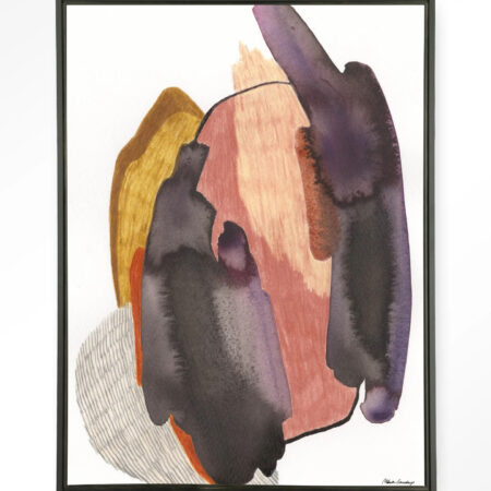 Urban Cotton Wandkleed 'Magnetism' 110 x 145cm in Floating Frame - black | Urban Cotton
