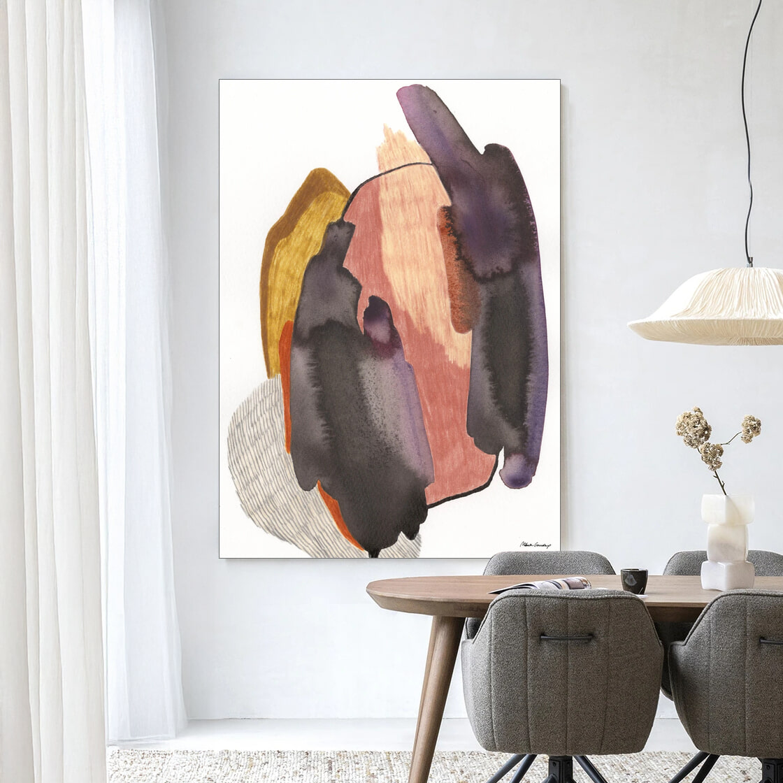 Urban Cotton Wandkleed 'Magnetism' 145 x 190cm in Frame - black | Urban Cotton
