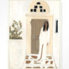Urban Cotton Wandkleed 'Mediterranean Dream' 110 x 145cm in Floating Frame - off white | Urban Cotton