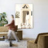 Urban Cotton Wandkleed 'Mediterranean Dream' 145 x 190cm in Frame - black | Urban Cotton