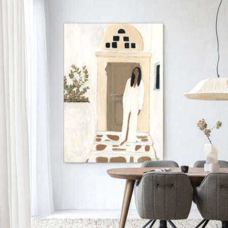 Urban Cotton Wandkleed 'Mediterranean Dream' 80 x 110cm in Frame - black | Urban Cotton