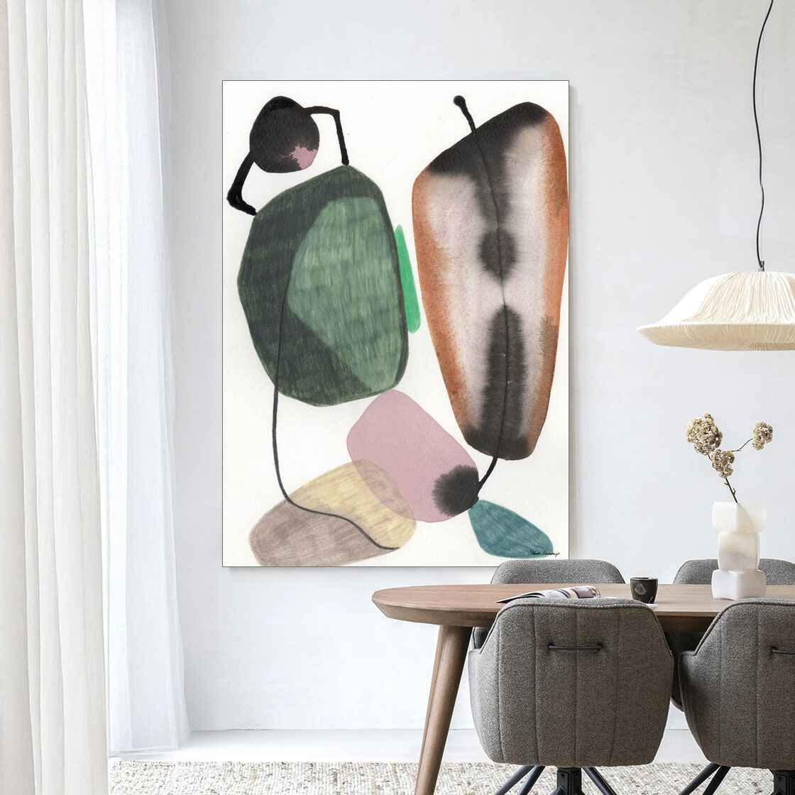 Urban Cotton Wandkleed 'Mobility' 145 x 190cm in Frame - black | Urban Cotton