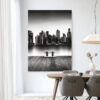 Urban Cotton Wandkleed 'Momentarily Silent' 145 x 190cm in Frame - black | Urban Cotton