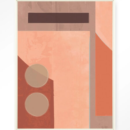 Urban Cotton Wandkleed 'Monolithic' 110 x 145cm in Floating Frame - off white | Urban Cotton
