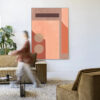 Urban Cotton Wandkleed 'Monolithic' 110 x 145cm in Frame - black | Urban Cotton