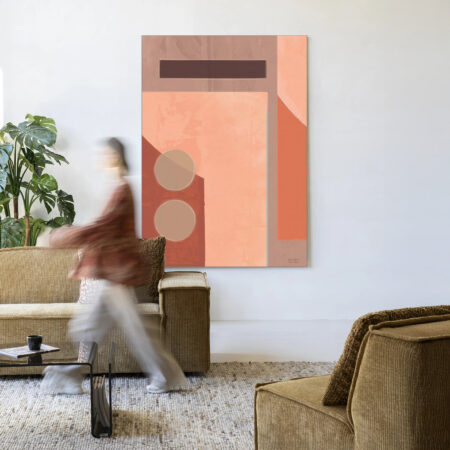 Urban Cotton Wandkleed 'Monolithic' 145 x 190cm in Frame - black | Urban Cotton