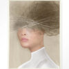 Urban Cotton Wandkleed 'Mood Cloud' 110 x 145cm in Floating Frame - off white | Urban Cotton