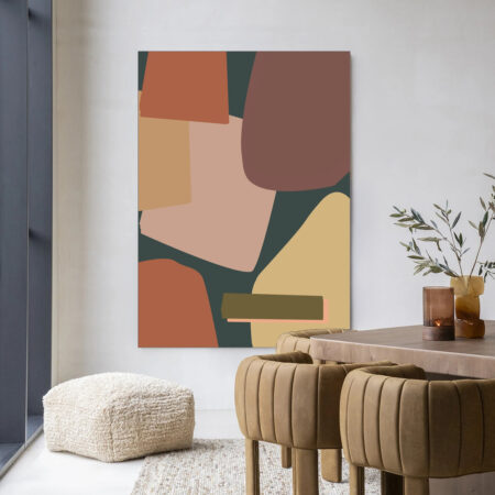 Urban Cotton Wandkleed 'Nuance' 110 x 145cm in Frame - black | Urban Cotton
