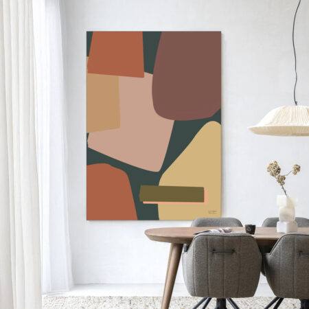 Urban Cotton Wandkleed 'Nuance' 145 x 190cm in Frame - black | Urban Cotton