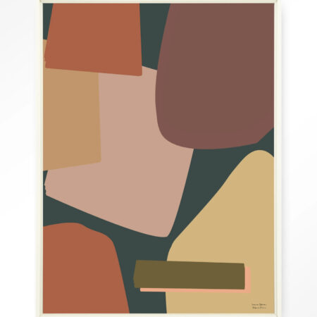 Urban Cotton Wandkleed 'Nuance' 80 x 110cm in Floating Frame - off white | Urban Cotton