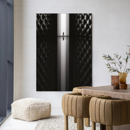 Urban Cotton Wandkleed 'Passing' 110 x 145cm in Frame - black | Urban Cotton