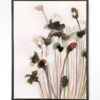 Urban Cotton Wandkleed 'Pastel Flowers 2' 110 x 145cm in Floating Frame - black | Urban Cotton