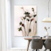 Urban Cotton Wandkleed 'Pastel Flowers 2' 145 x 190cm in Frame - black | Urban Cotton